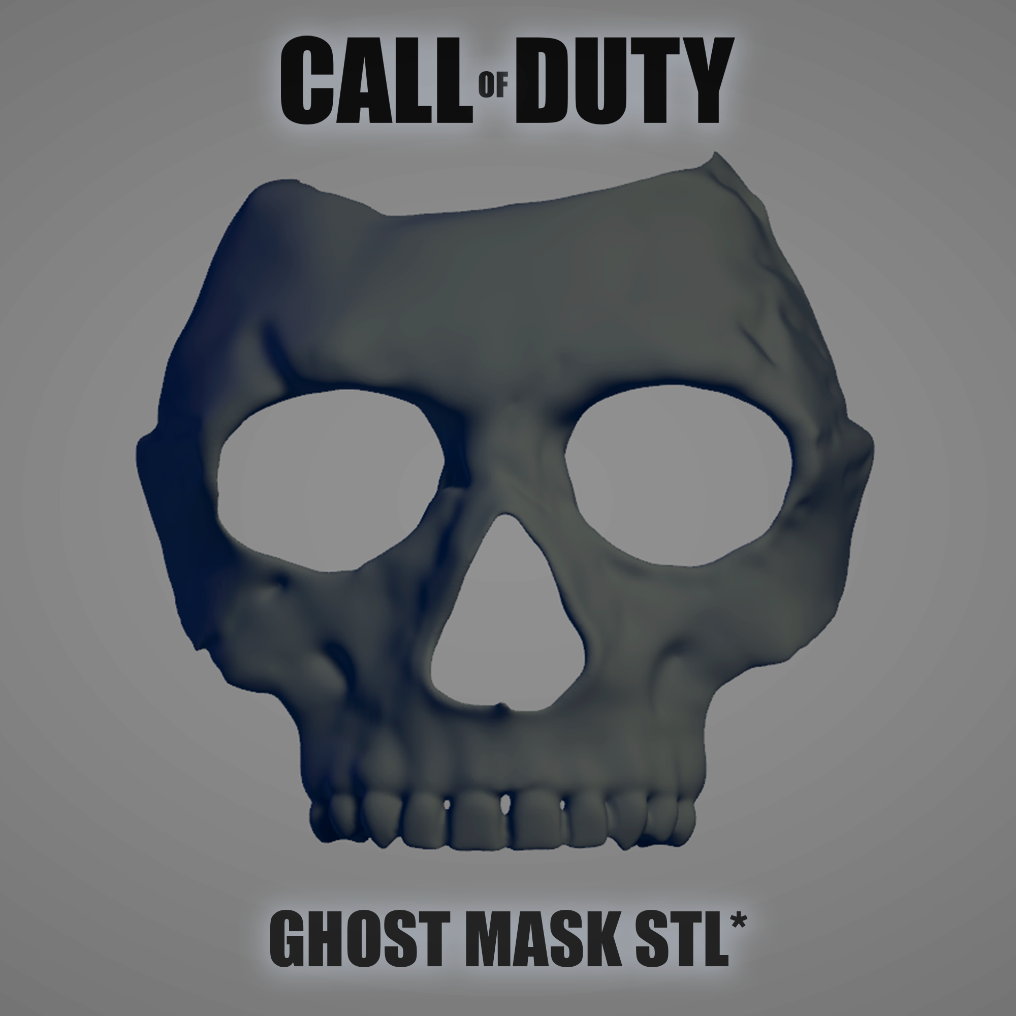 GHOST VOORHEES SIMON RILEY HOCKEY MASK - CALL OF DUTY - WARZONE 3D