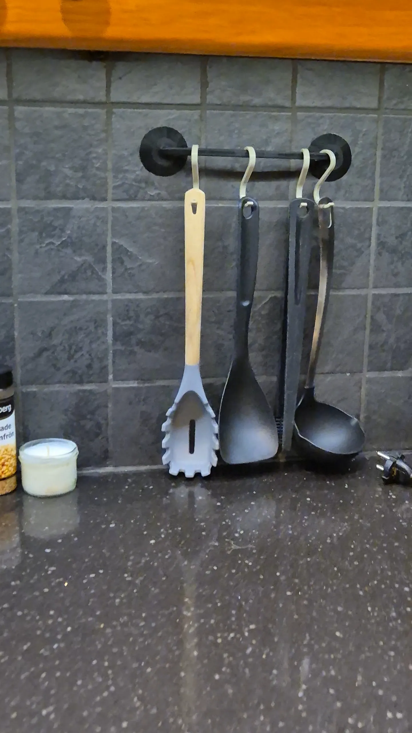 Kitchen Storage with hooks