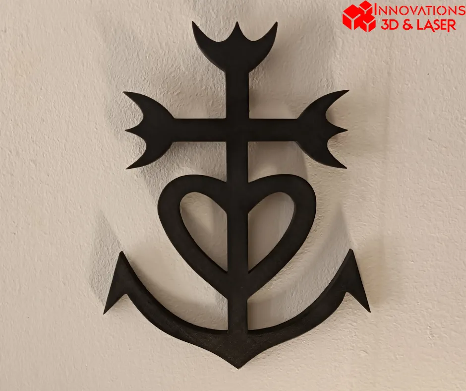 Authentisches Camargue-Kreuz - Traditionelle Dekoration