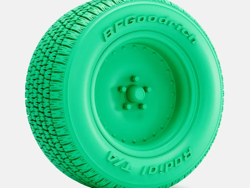 1/24 Scale, 15x10 Centerline Wheel, BFGoodrich Radial Tire