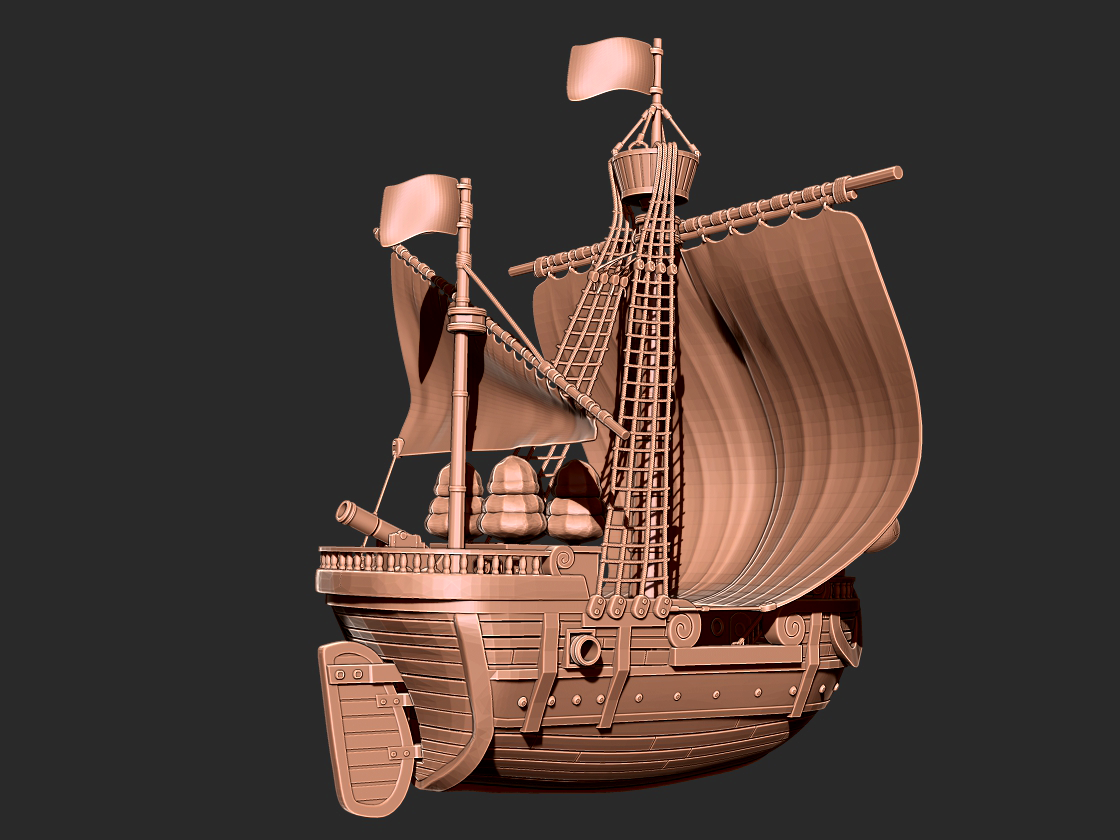 One piece - ship 3d print model