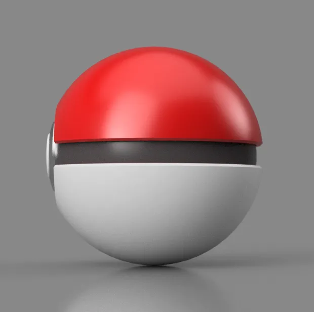 Modular Pokeball - 3D Printable Assembly model