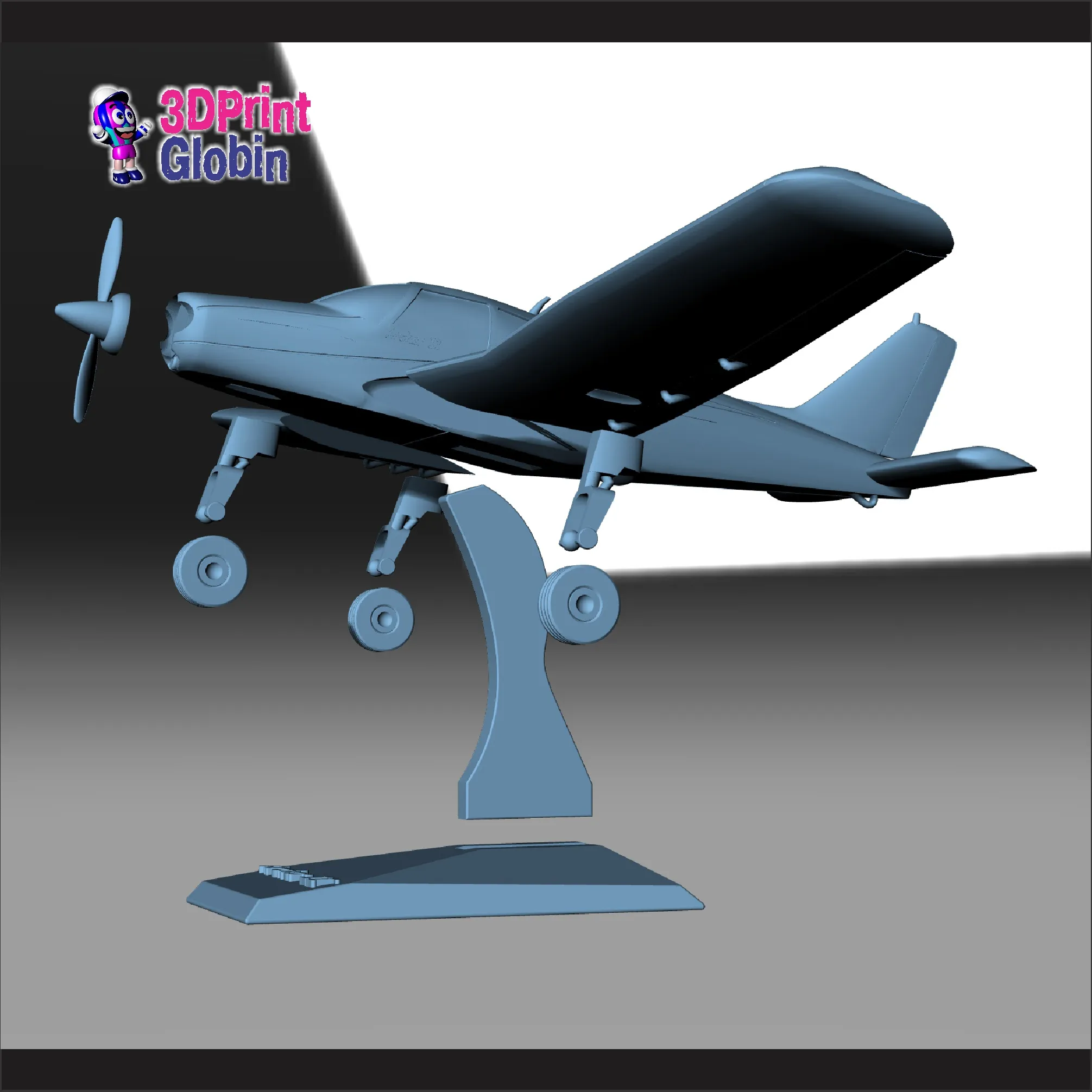 Avioneta Piper PA-28 Archer 2 - Incluye soporte base