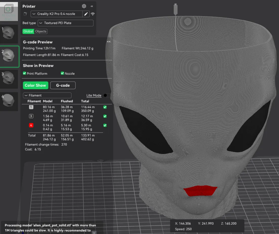 Alien Halloween decoration, plant pot, flower pot, bowl-6