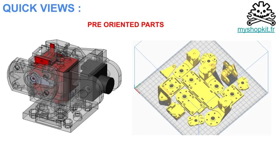 Diy Printed Low Profile Pan Tilt FPV Gimbal Burger System