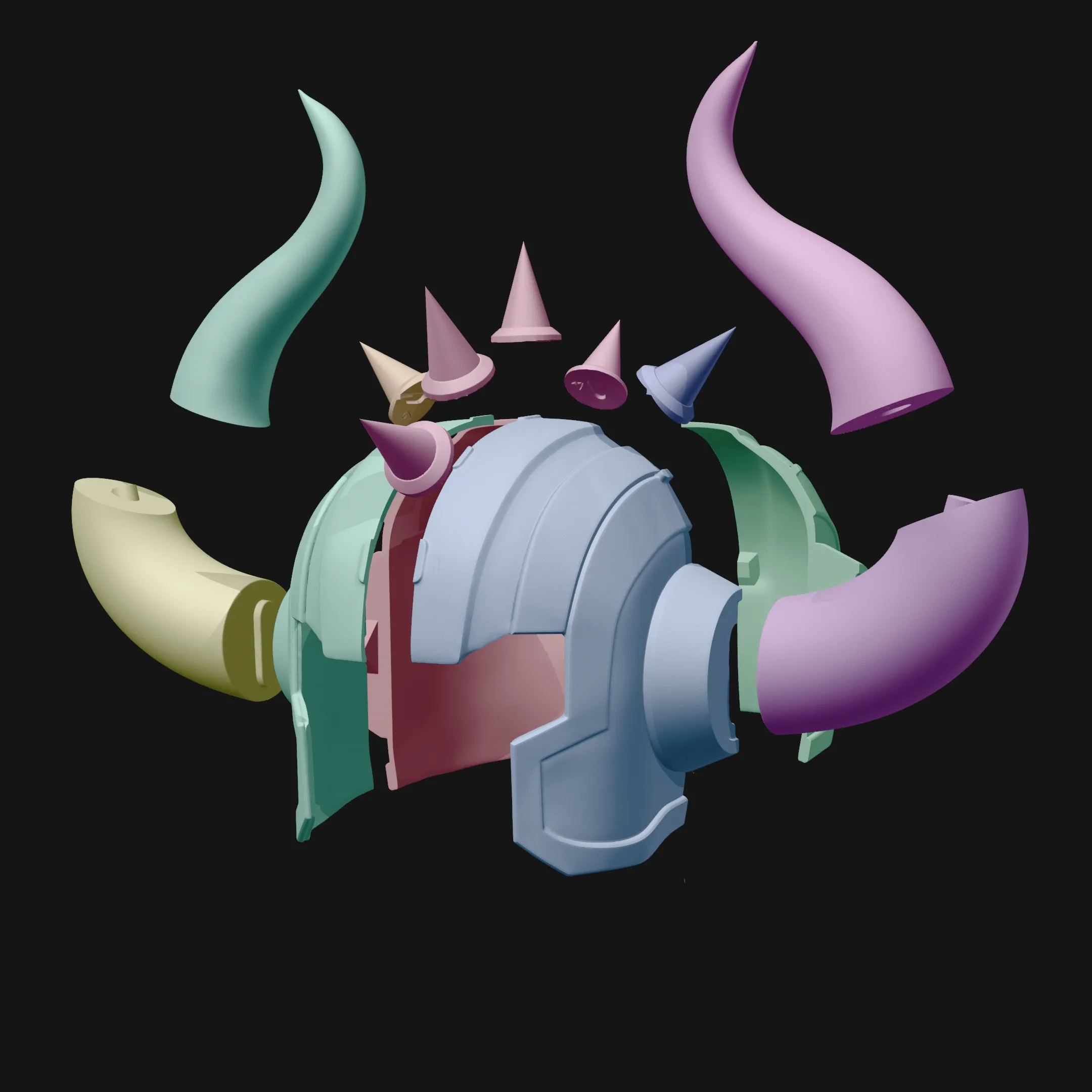 Taurus Helmet - Saint Seiya Cosplay Multi-Part Model