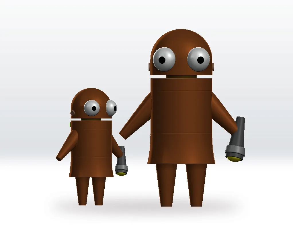 Repo Brown STL file 3D Model Character Fanart