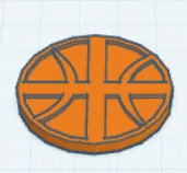 Badges & Coins STL Download - Basketball Tokenby Rubiks