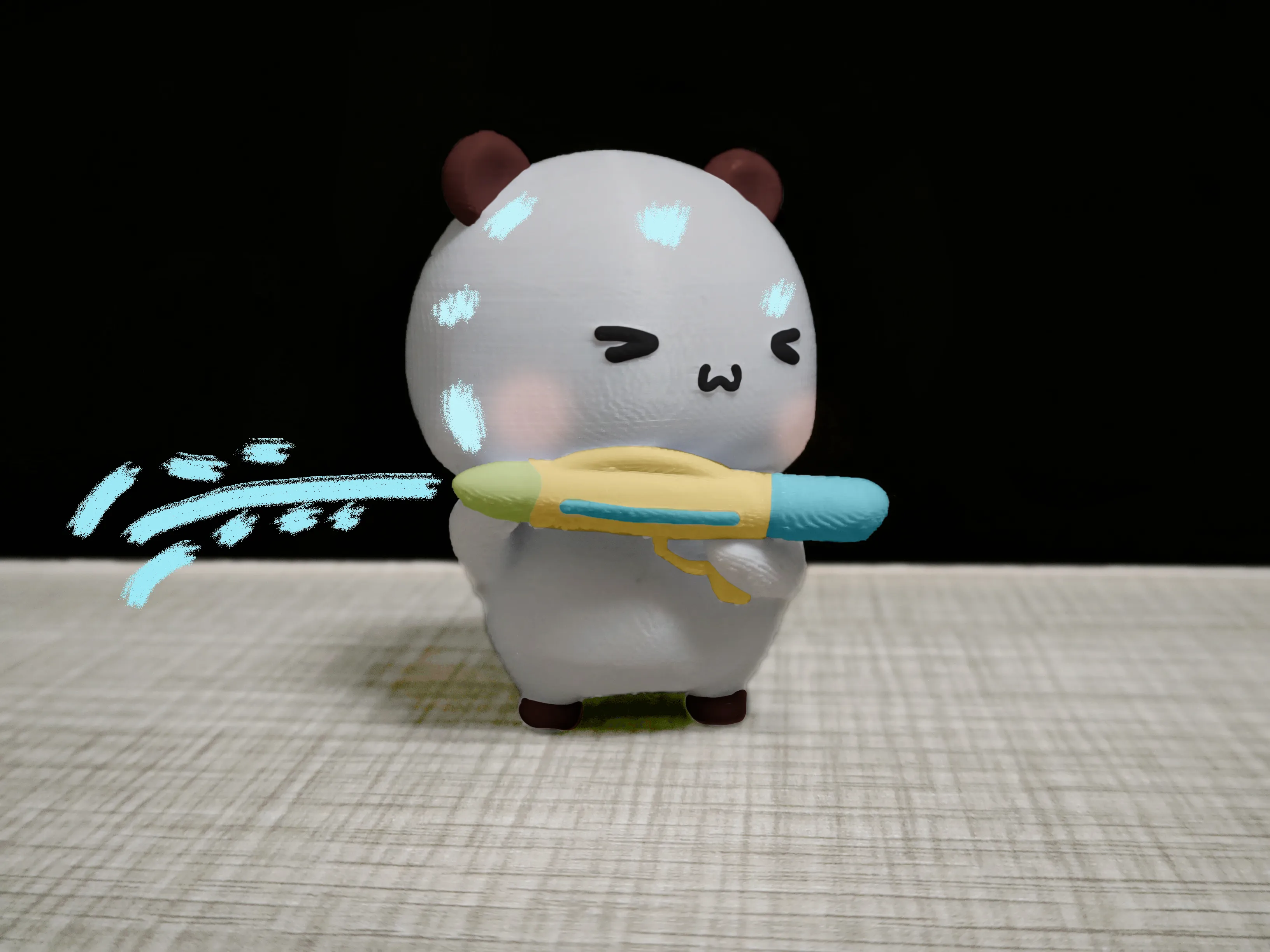 Couple Bear-Water gun_summer_Yier