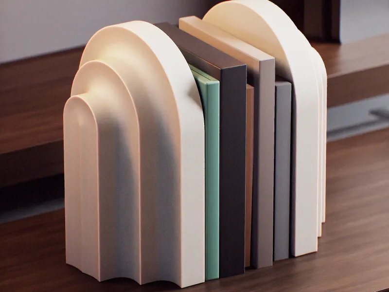 Art-Déco-Buchtrenner / Buchstütze - Halter