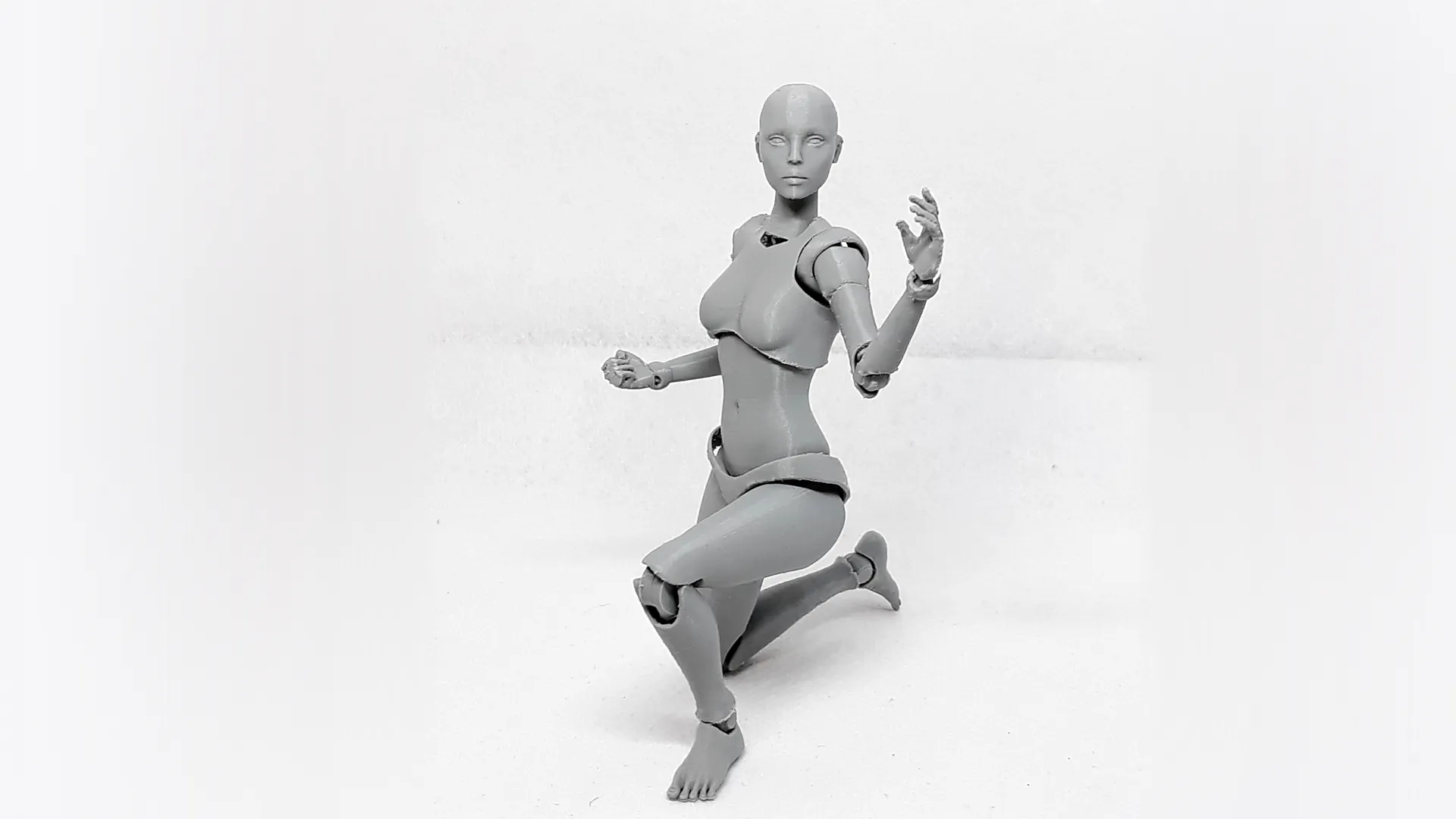 Lady Figure the 3D printed female action figure