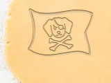 Pirate Dog Flag Cookie Cutter, Biscuit Cutter-0