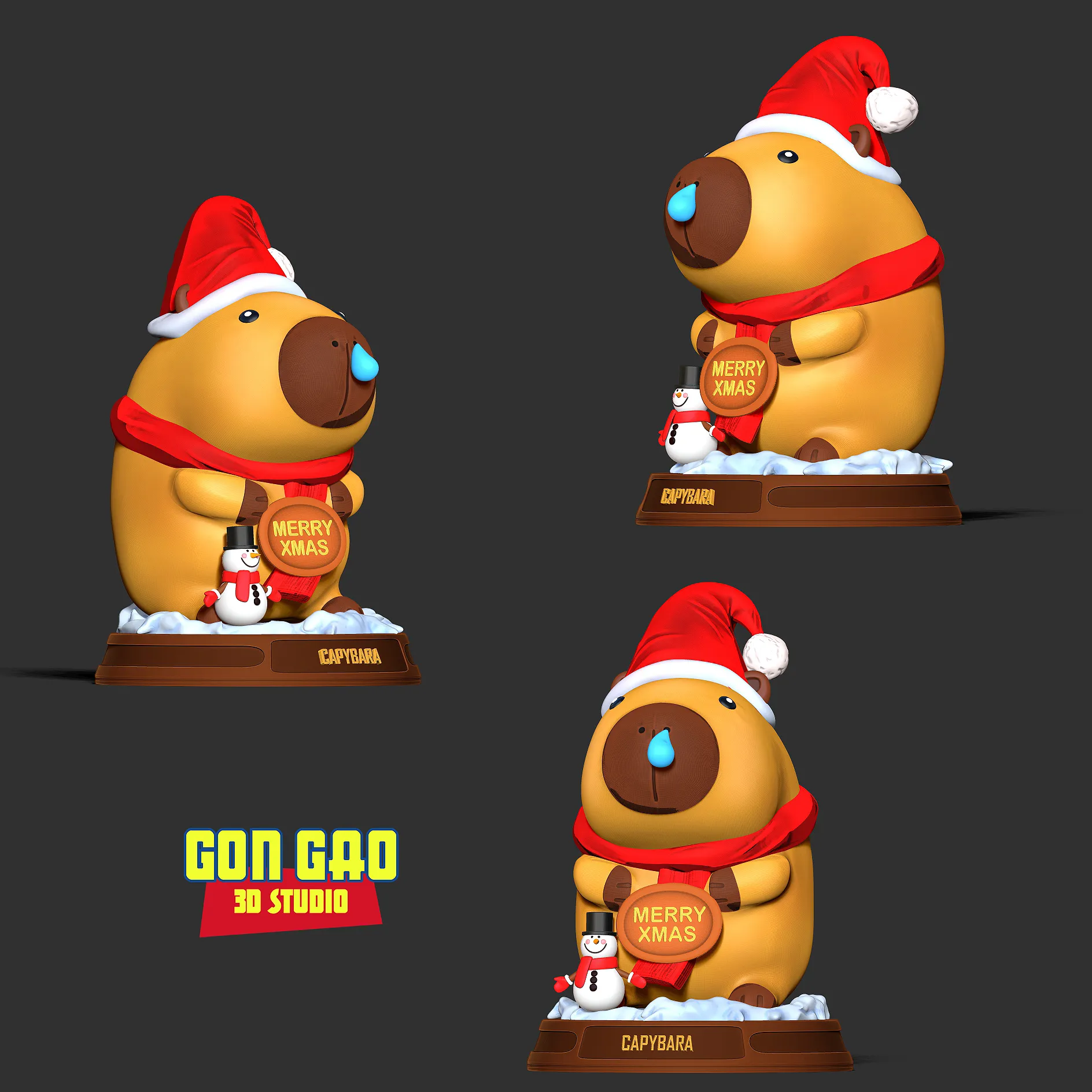 Winter Capybara