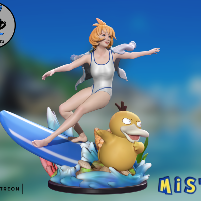 Misty - STL Pokemon HeartGold and SoulSilver Figure