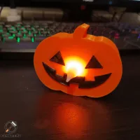 Halloween Pumpkin Candle Holder Pack-1