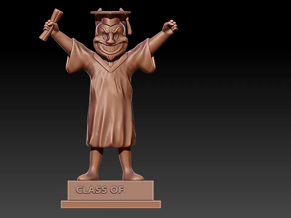 GRADUATION MASCOT ARIZONA STATE UNIVERSITY - 3D PRINT