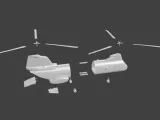 Ch46 Military helicopter-3
