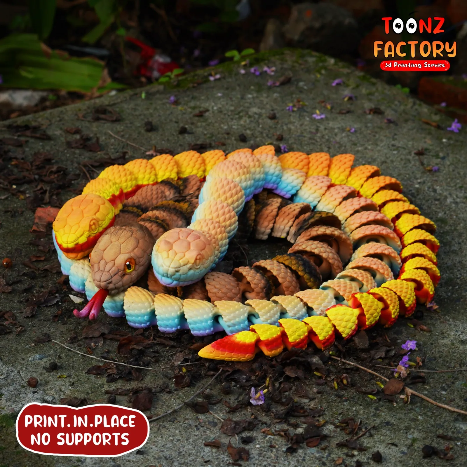 PRINT IN PLACE FLEXI COPPERHEAD SNAKE
