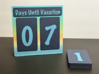 Modular Magnetic Countdown Days Left (Pro Version)  R7Makers