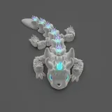 Articulated Unicorn Dragon Keychain Print-in-Place