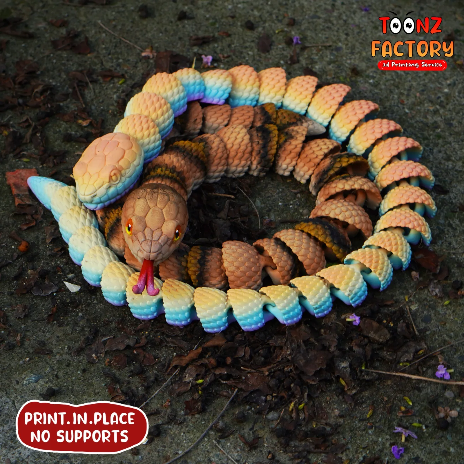 PRINT IN PLACE FLEXI COPPERHEAD SNAKE