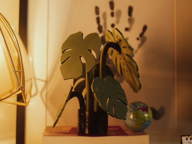 Monstera (magnetische) onderzetter
