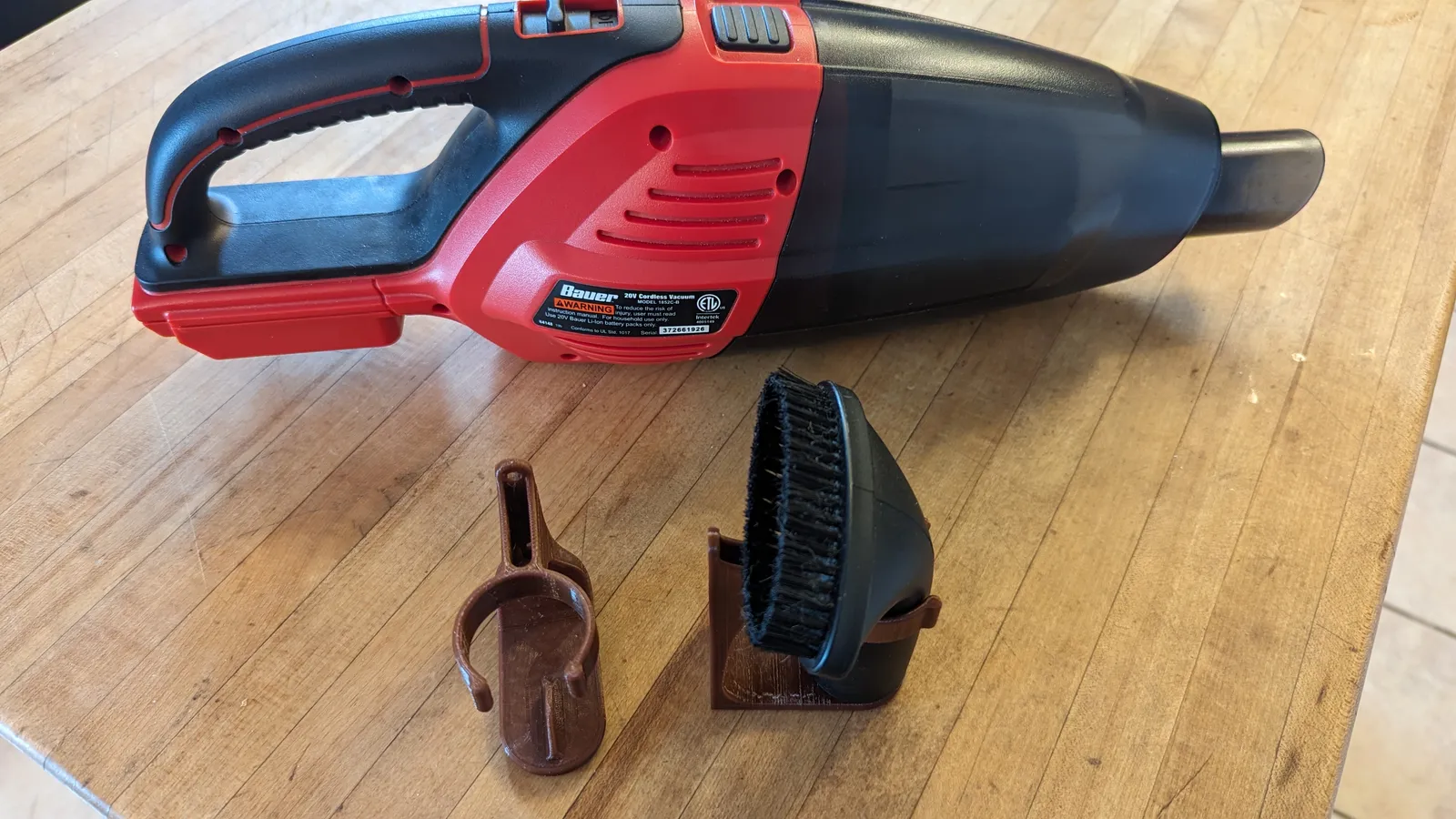 Bauer Cordless Vacuum Accessory Wall Mount 3D models download