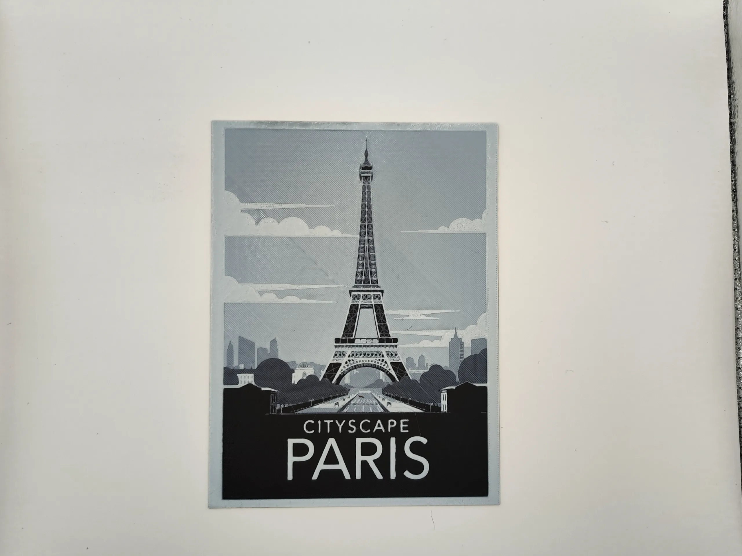 Paris travel poster - hueforge