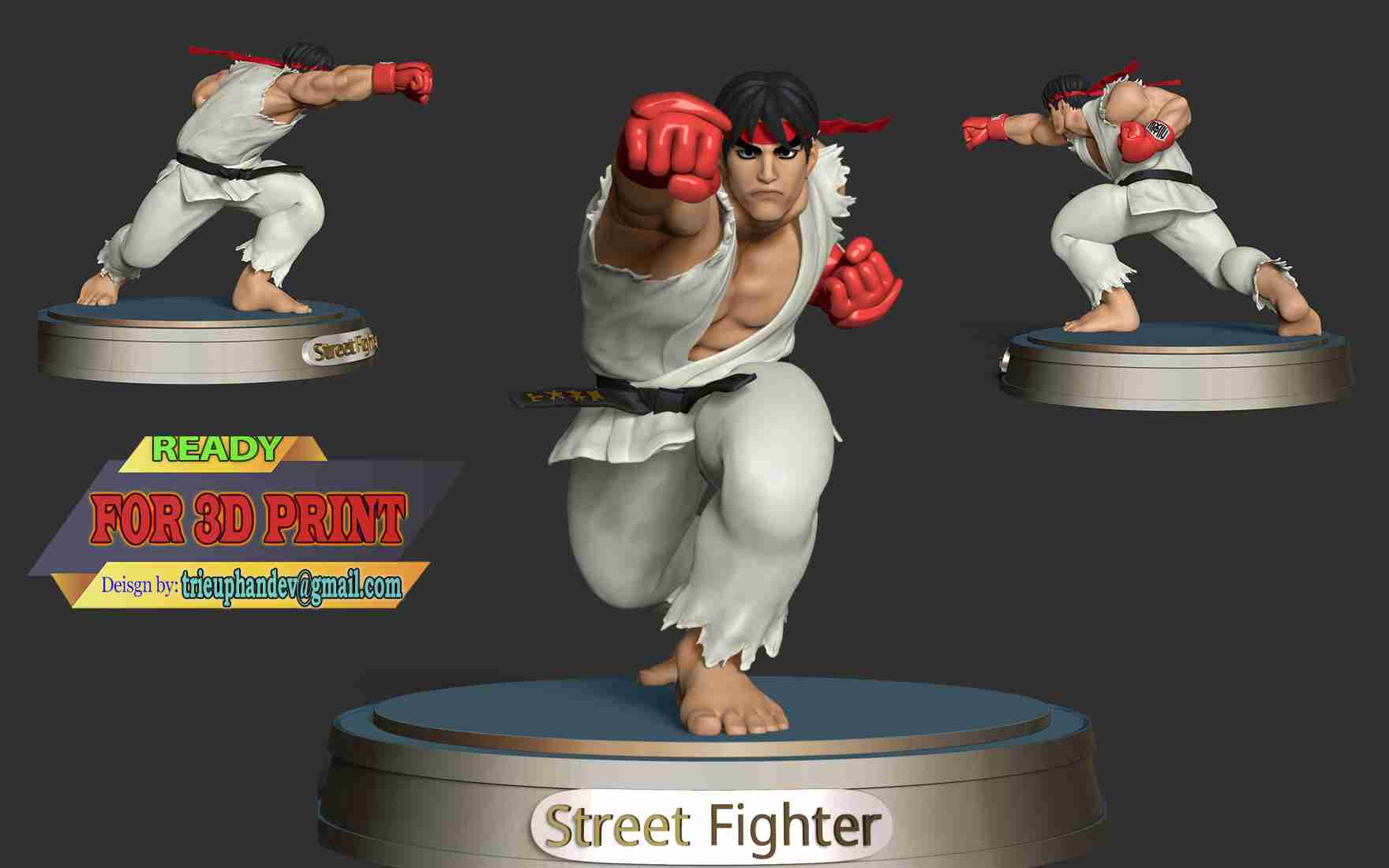 Ryu Street Fighter Alpha | 3D Print Model