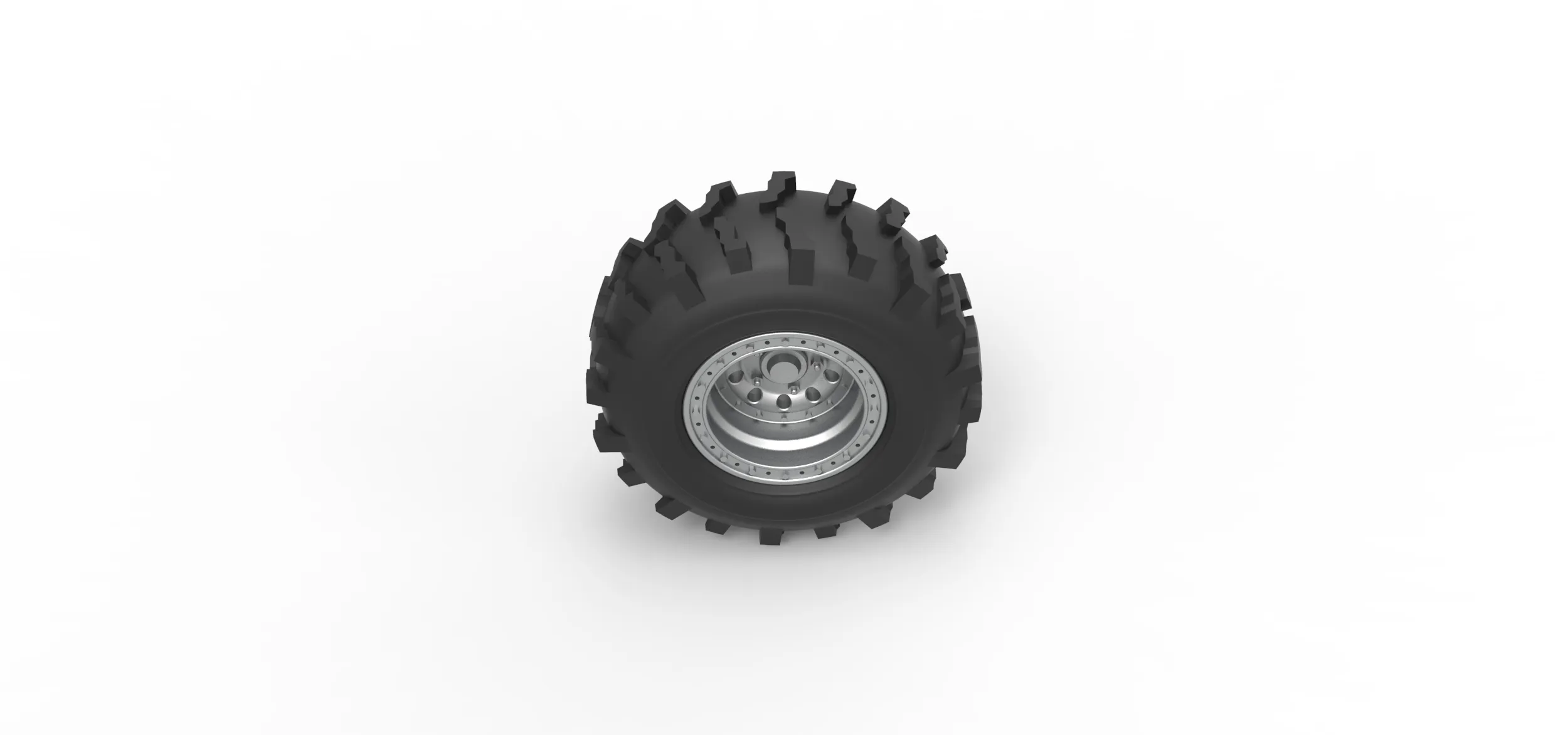 Front wheel from Mud dragster Version 3 Scale 1:25