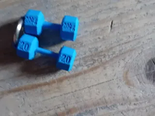 dumbell keychain