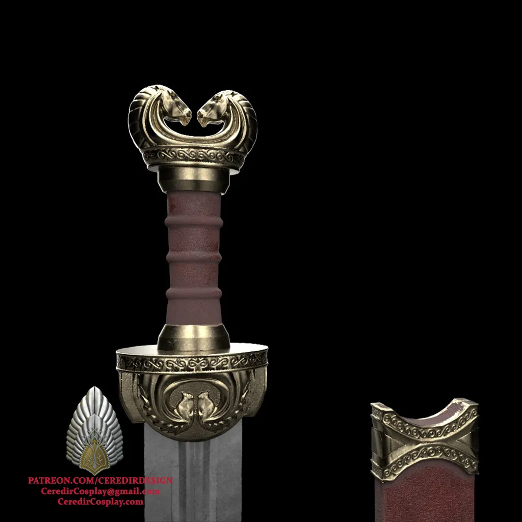 Hera Sword War of the Rohirrim lord of the rings 3D DIGITAL