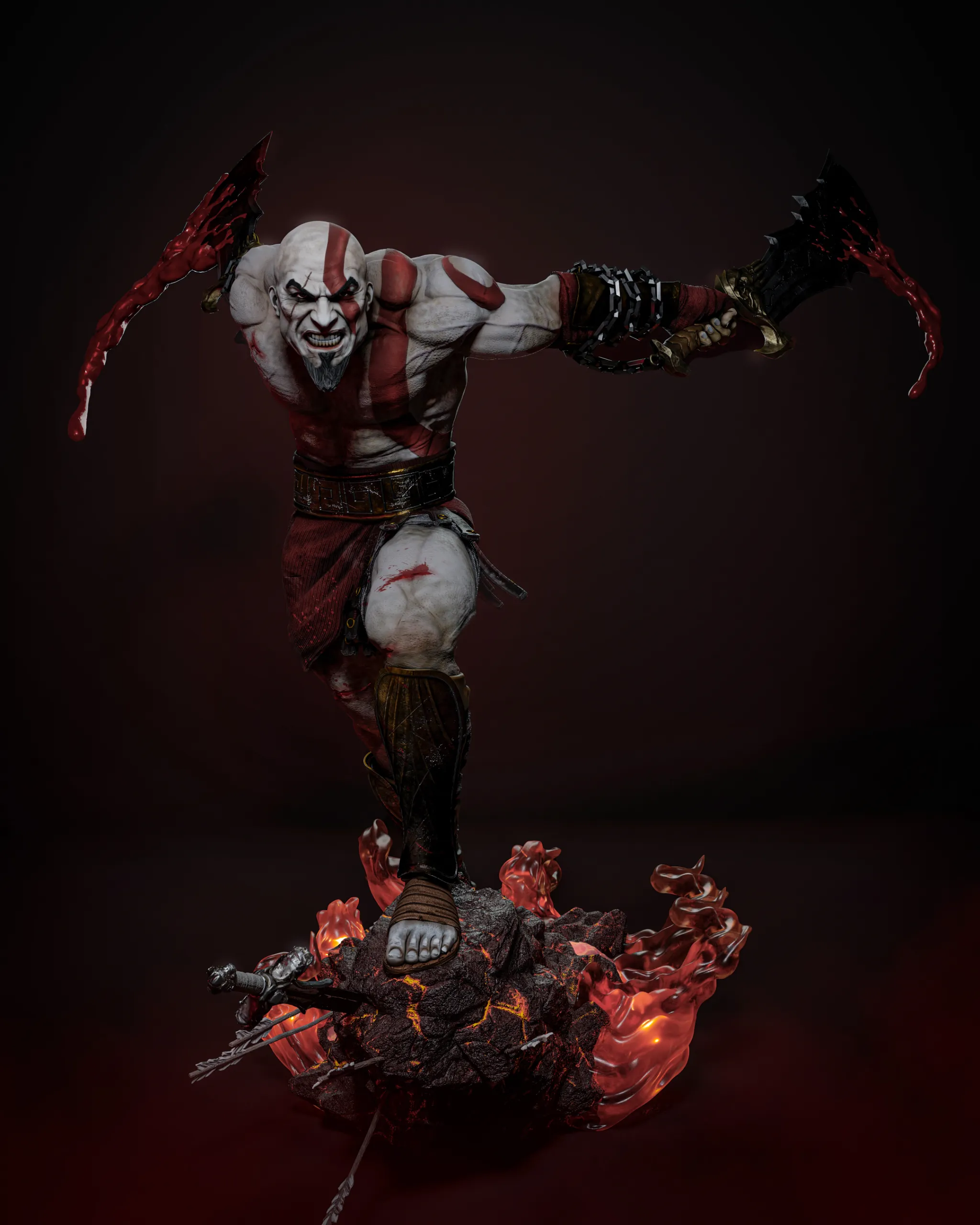 1/3 ゴッド・オブ・ウォー クレイトス GOD OF WAR KRATOS リアルを追求した1/3スケール！『ゴッド・オブ・ウォー