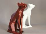 Cat - Egyptian cat low poly-2