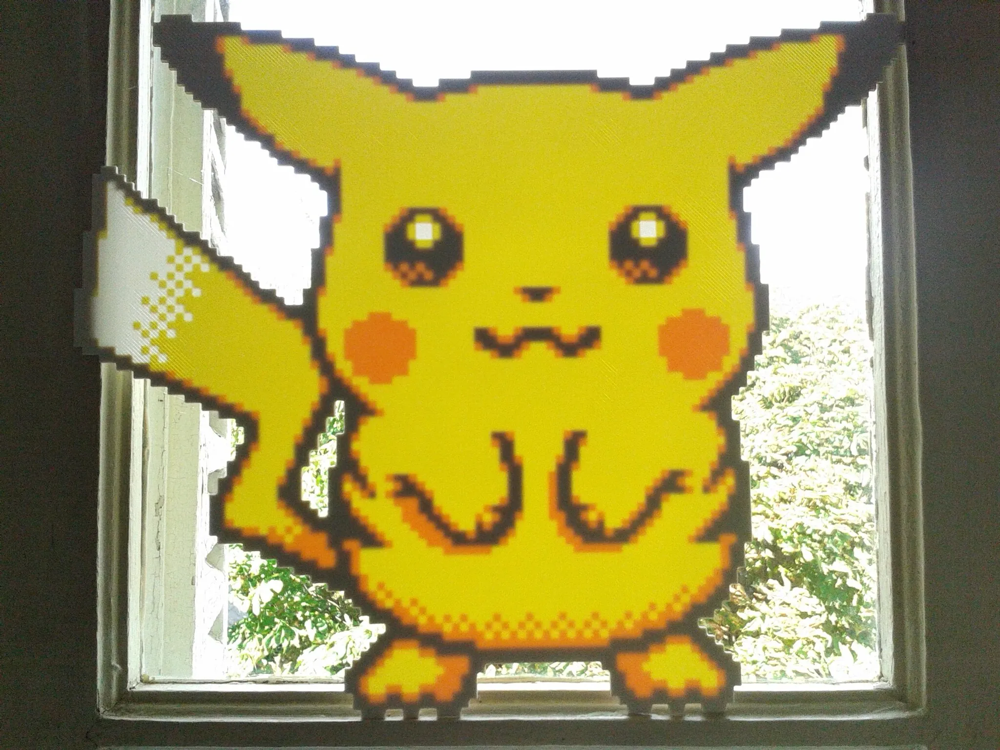 Pikachu, Pixel Art, 3 filament changes