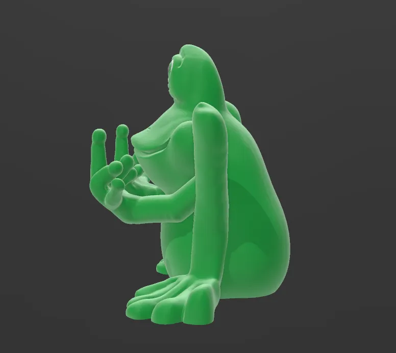 cute middle finger frog
