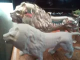 Low Poly Lion Statuette-6