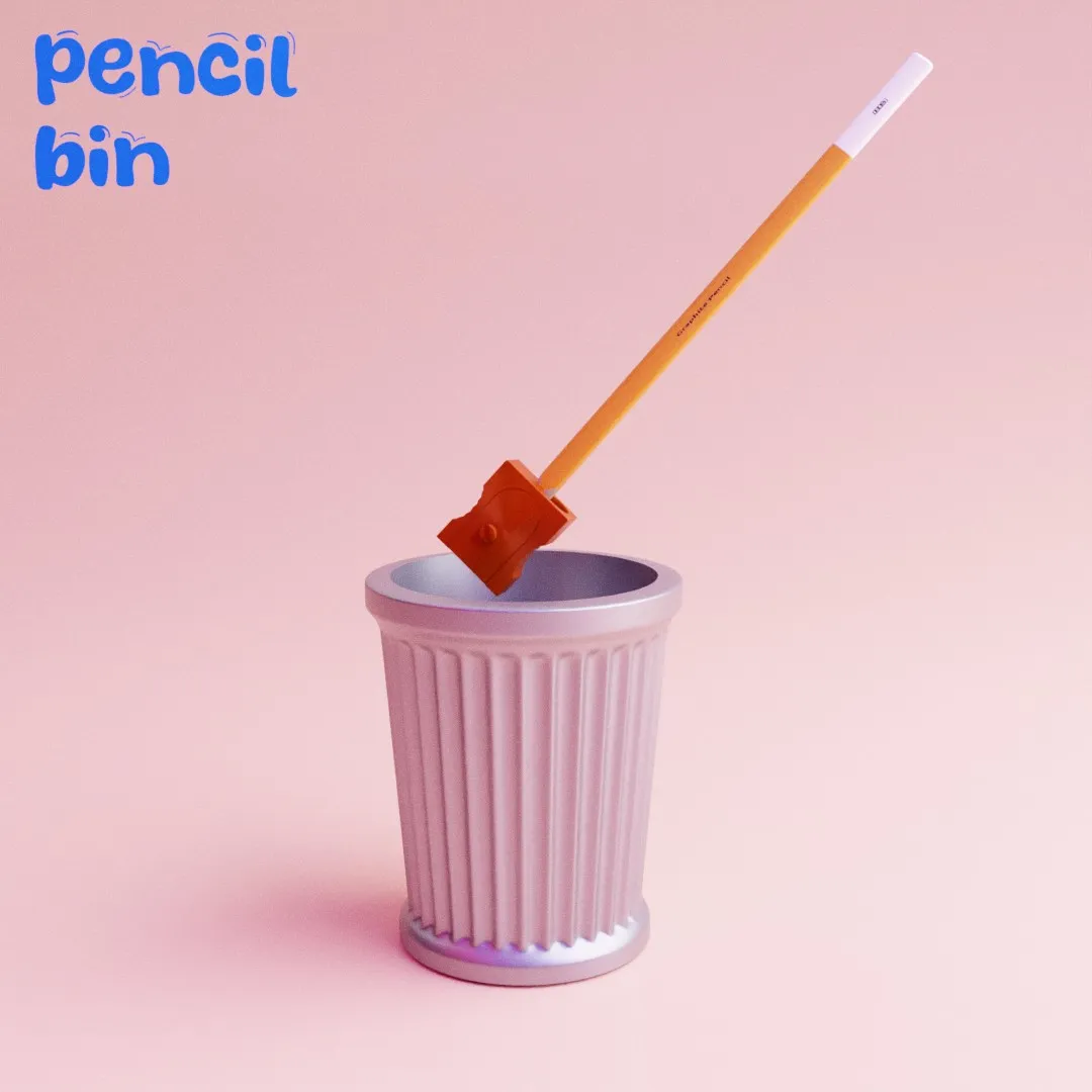 pencil sharpener bin desktop cleaner