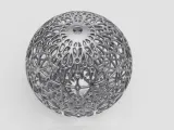 Flower Pattern Christmas Ball-4