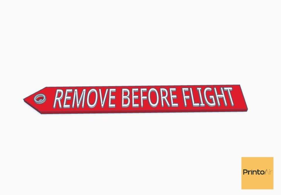 REMOVE BEFORE FLIGHT TAG, 3D CAD Model Library