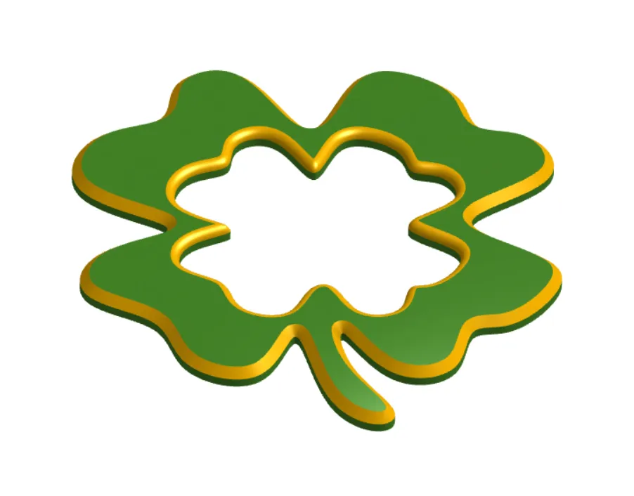 Lucky Four Leaf Clover Wall Mount (St. Patrick's Day)