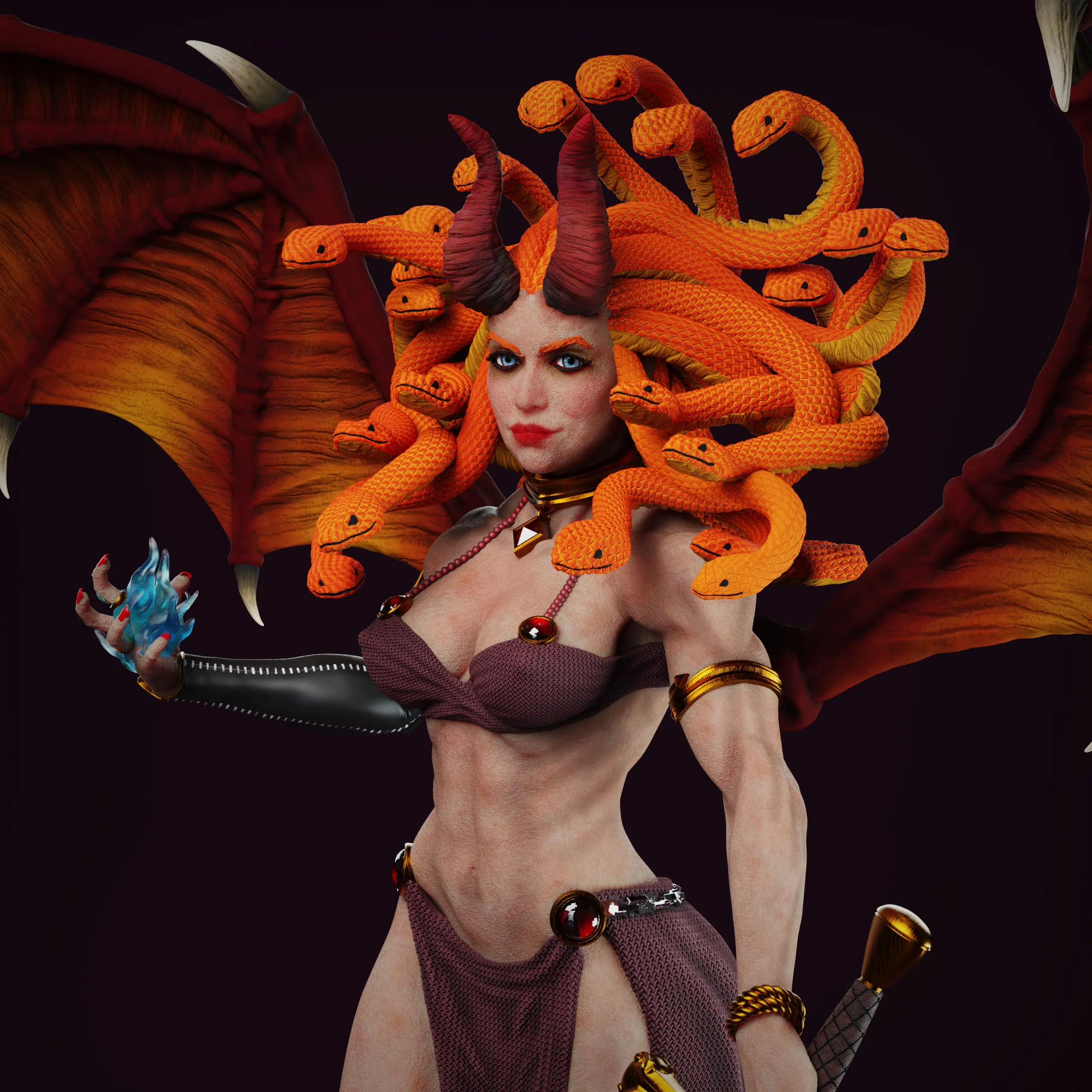 Succubus Medusa - Tabletop game miniature