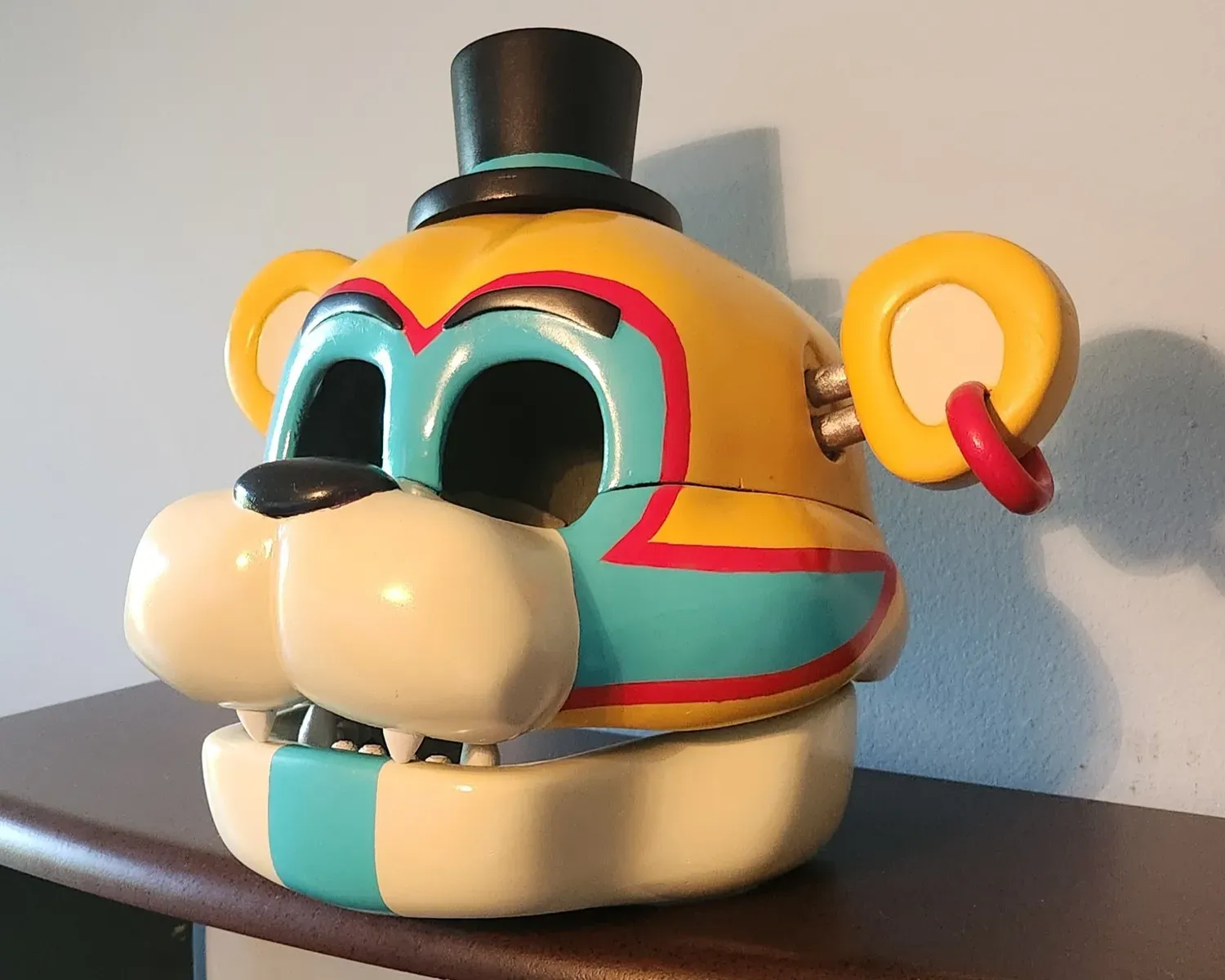 Glamrock Freddy Wearable Mask with Hinged Jaw