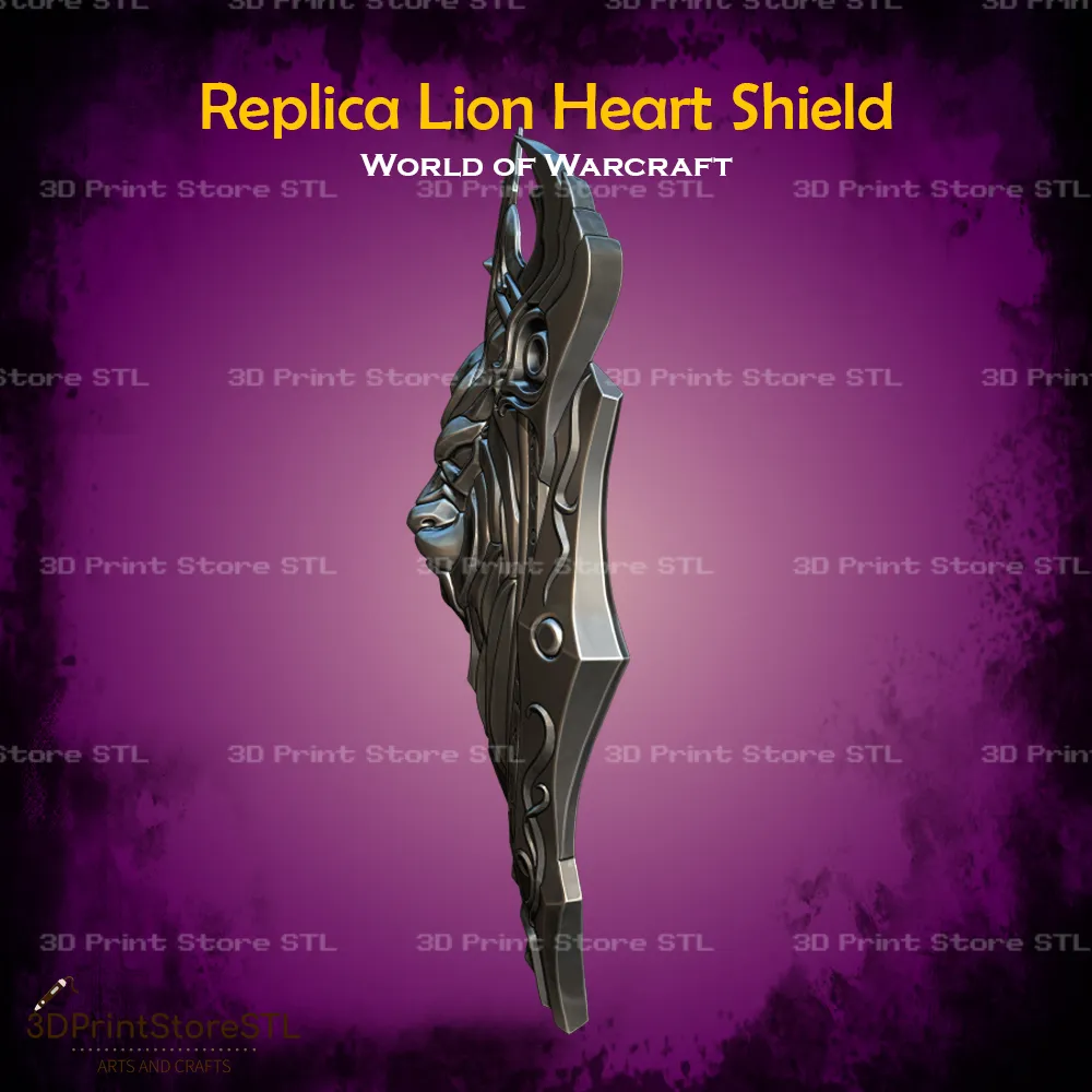 Replica Lion Heart Shield Cosplay Warcraft - STL File