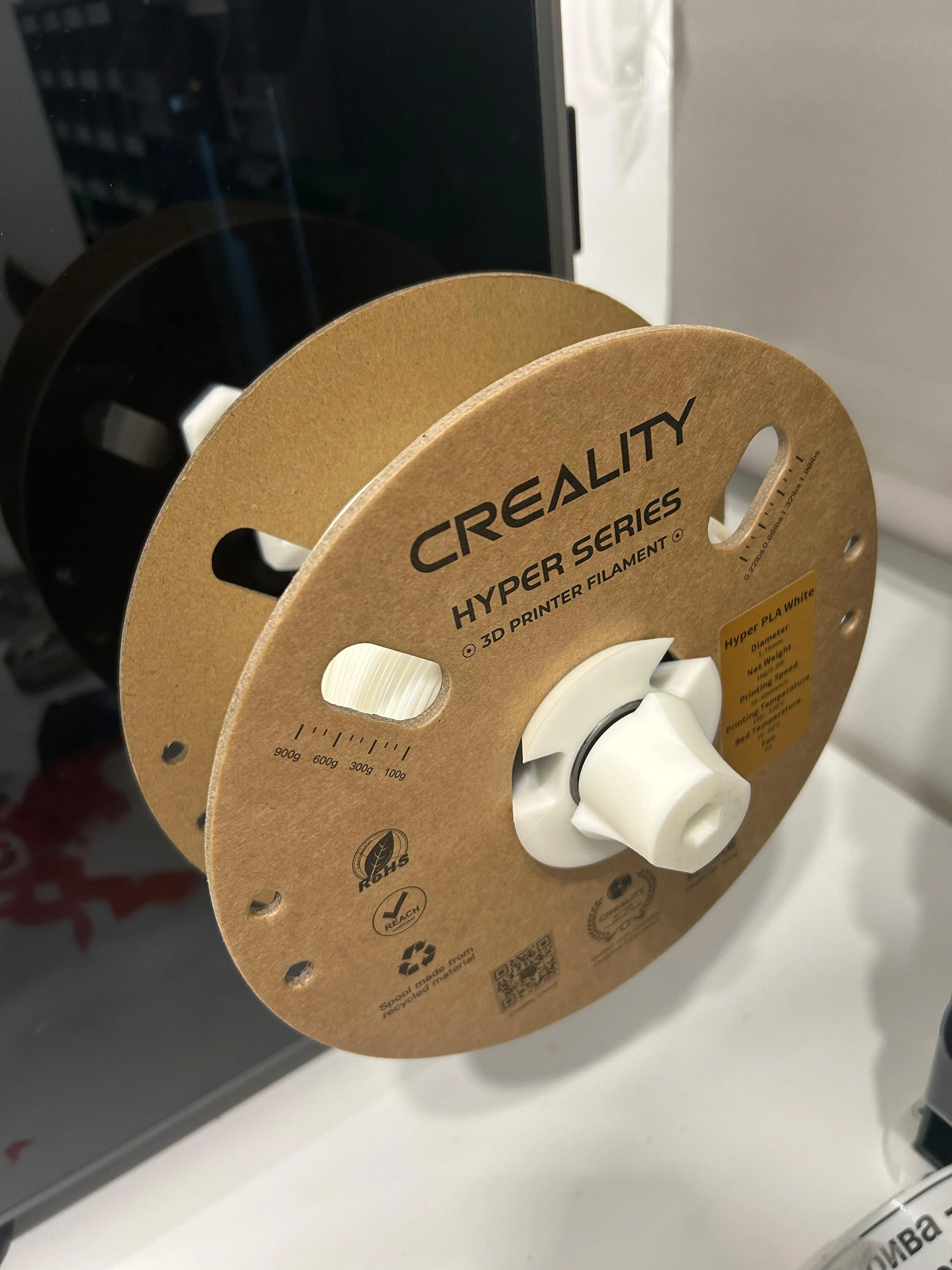 Bearing spool holder for filament