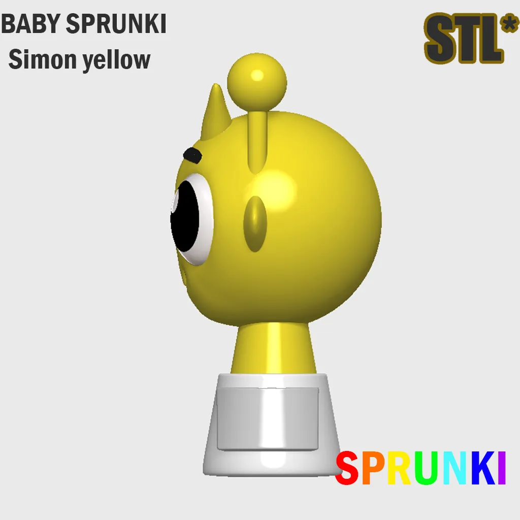 STL Sprunki Incredibox Baby Simon Sprunki STL 3D Character