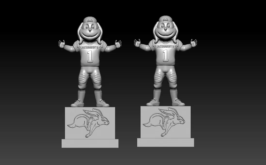 NCAA - South Dakota State Jackrabbits mascot - 3d print