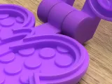 PRINT IN PLACE - WAFFLE MAKER - BUTTERFLY - FOR SENSORY PLAY-2