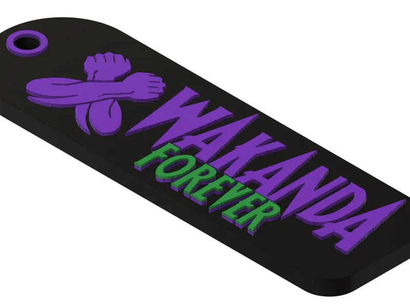 WAKANDA KEYCHAIN BLACK PANTHER 