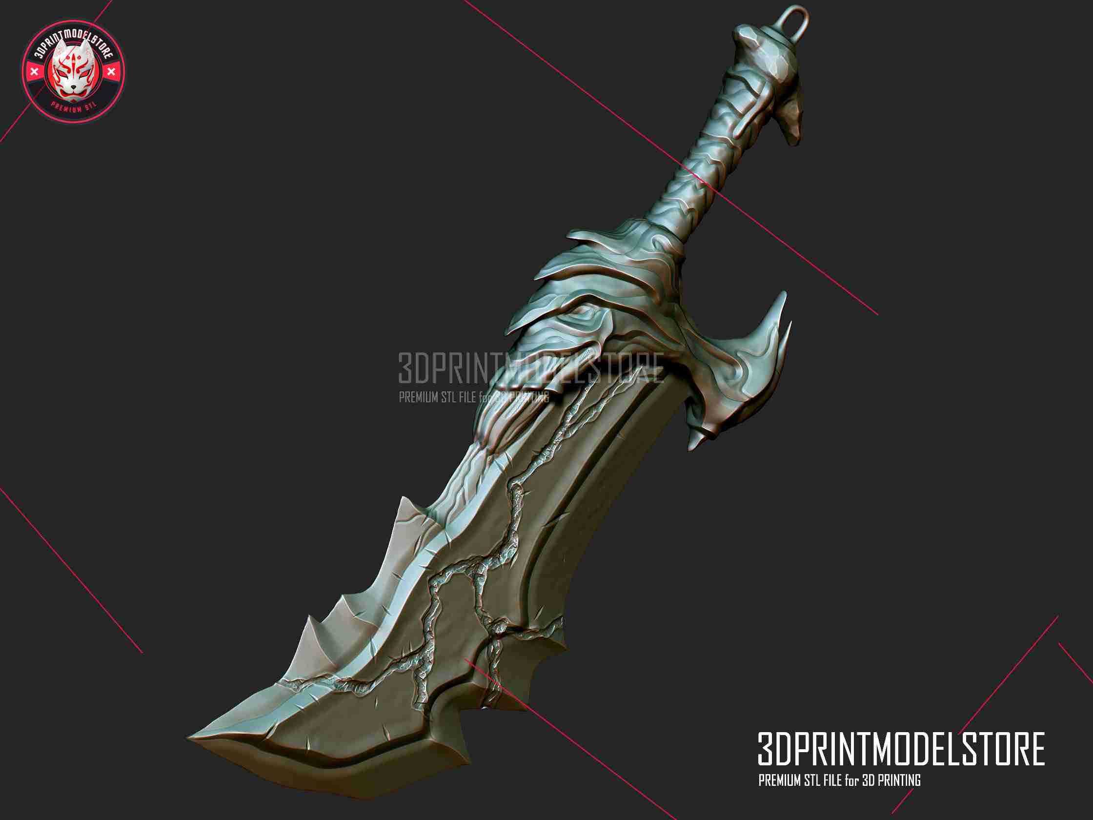 Blades of Chaos God of War 3D model 3D printable